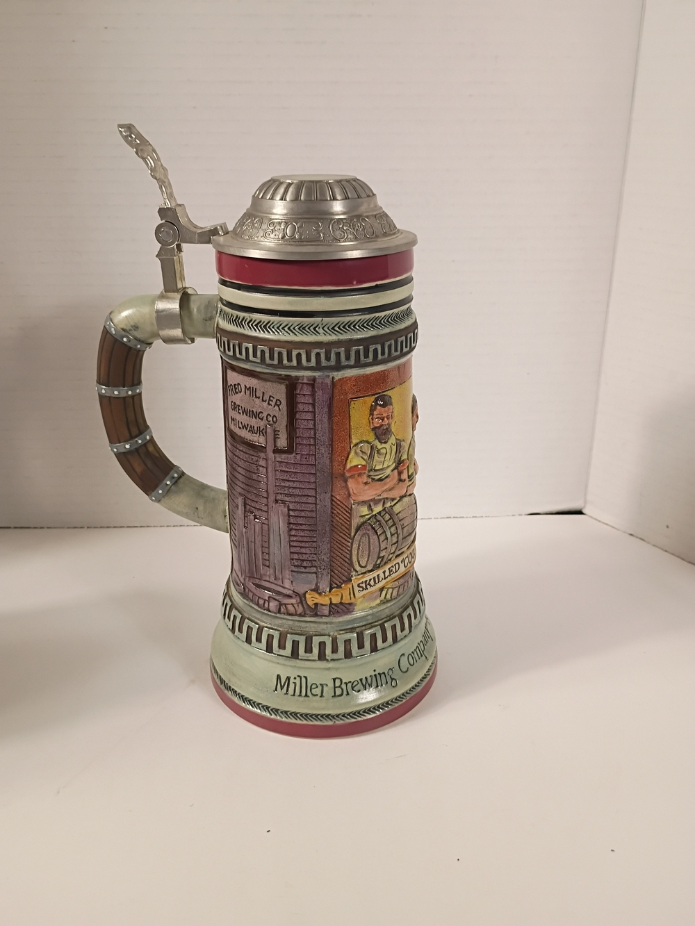 Dram Tree Miller Brewing Company Skilled Coopers Lidded Stein 0183/9850